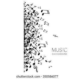Vektorgrafik eines abstrakten Musikhintergrunds
