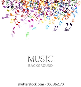 Vector Illustration of an Abstract Music Background