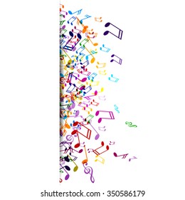 Vector Illustration of an Abstract Music Background