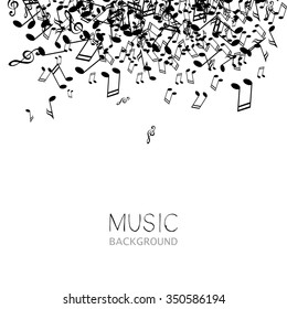 Vector Illustration of an Abstract Music Background