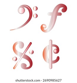 Ilustración vectorial de un Diseño Musical Abstractas
