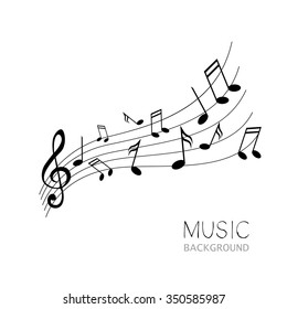 Vector Illustration of an Abstract Music Design