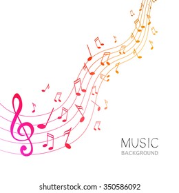 Vektorgrafik eines abstrakten Musikdesigns