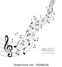 Vector Illustration of an Abstract Music Design