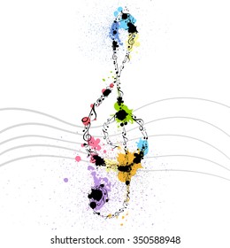 Vector Illustration of an Abstract Music Design