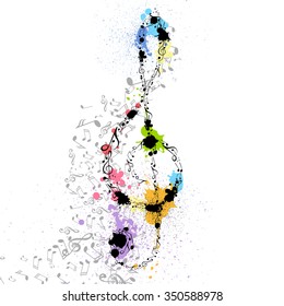 Vector Illustration of an Abstract Music Design