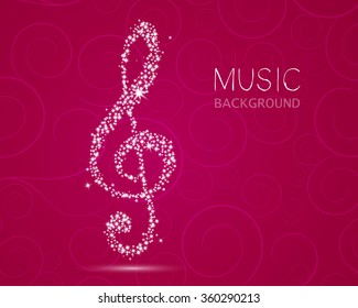 Vector Illustration of an Abstract Music Design