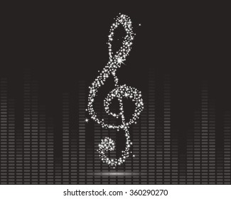 Vector Illustration of an Abstract Music Design