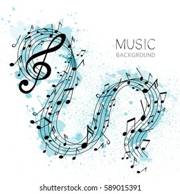 Vector Illustration of an Abstract Music Design