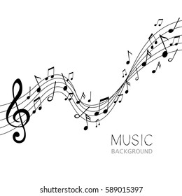 Vector Illustration of an Abstract Music Design