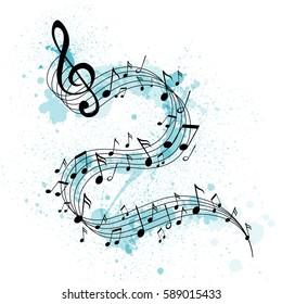 Vector Illustration of an Abstract Music Design