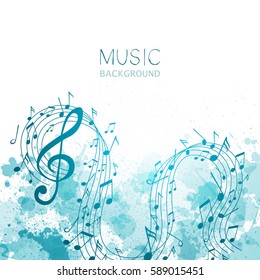 Vector Illustration Of An Abstract Music Design