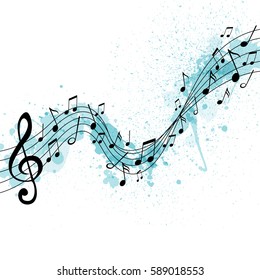 Vector Illustration of an Abstract Music Design