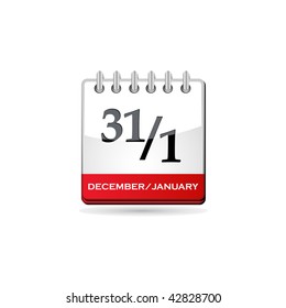 vector illustration of abstract New Year calendar