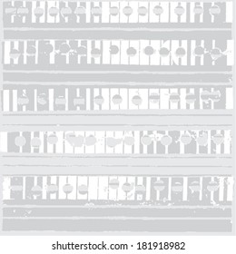 Vector illustration of abstract op art greyscale black & white pattern. Optical illusion, background.