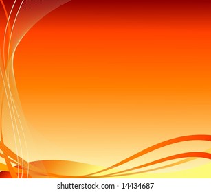 Vector illustration abstract orange background