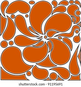 Vector illustration of abstract of orange background