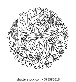 Vector Illustration of an Abstract Ornamental Circle