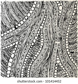 A vector illustration of an abstract ornamental drawing.