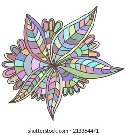 Vector illustration with abstract ornamental element