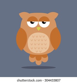 Vector Illustration of an Abstract Owl Design