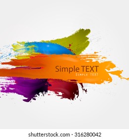 Vector illustration of abstract paint