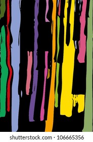 A vector illustration of an abstract painting.