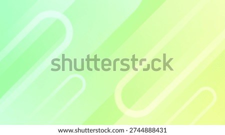 Vector illustration of abstract paper clips on gradient green and yellow background viewed from above, 34.eps reference