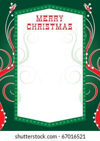 Vector Illustration of abstract party like background. There is room for text and/or logo in center. Christmas Lights Template2