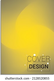 Vector illustration of abstract pattern background texture for minimal dynamic cover design. Minimalistic background placard poster template with shades of yellow.