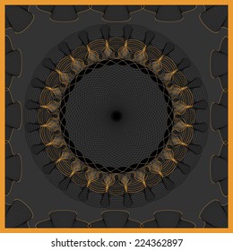 vector illustration abstract pattern guilloche