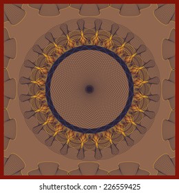 vector illustration abstract pattern guilloche