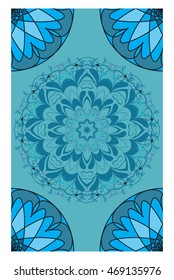 Vector illustration. Abstract pattern mandala.