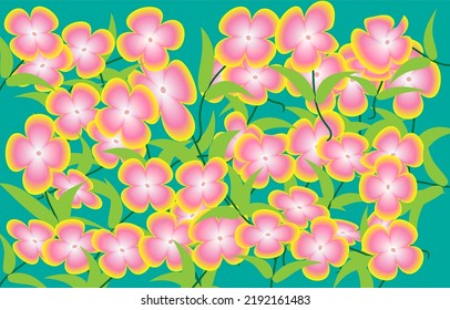 vector illustration abstract pattern Natural flowers, use backgrounds or wallpapers.