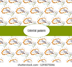 Vector illustration. Abstract pattern. Spring motives. For textiles, wallpaper.