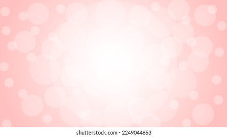 Vector illustration abstract pink bokeh love background