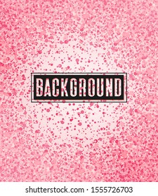 Vector illustration of abstract pink romantic background. Background with dots.