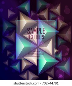 Vector illustration of Abstract polygon background with space for text