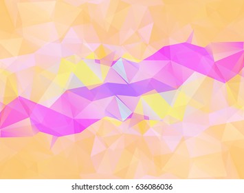 Vector illustration. Abstract polygonal background. A geometric chaotic drawing. For use in graphic design, for brochures, wallpapers for a phone, website.