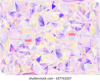 Vector illustration. Abstract polygonal background. A geometric chaotic drawing. For use in graphic design, for brochures, wallpapers for a phone, website.
