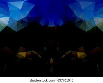 Vector illustration. Abstract polygonal background. A geometric chaotic drawing. For use in graphic design, for brochures, wallpapers for a phone, website.