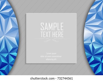 Vector illustration of Abstract polygonal background with space for text