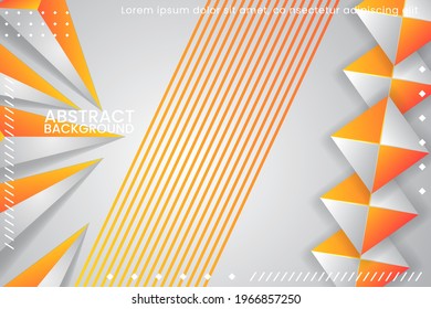 Vektorgrafik abstrakter Polygone und Linien auf Vektorhintergrund. Vektorgrafik mit abstraktem Farbverlauf. Ideal für Hintergründe für die Titelbilder von Magazinen, Banner, Poster, Wallpaper.