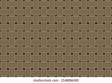 vector illustration abstract rattan weave pattern polished pattern seamless for background