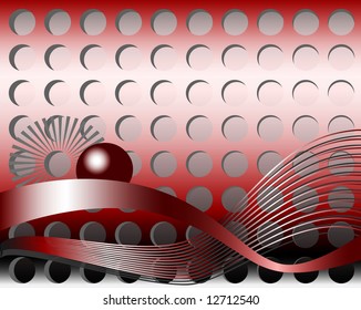 vector illustration of abstract red background