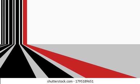 vector illustration of an abstract with red and black striped background
