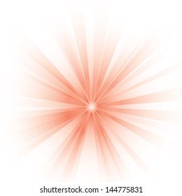 Vector illustration of an abstract red light.