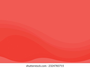 Vector illustration abstract red and pink wave background. Dynamic shape combination patterns wallpaper for business presentation, banner, cover flyer, brochure, and poster. Elegant, cheerfull, brave