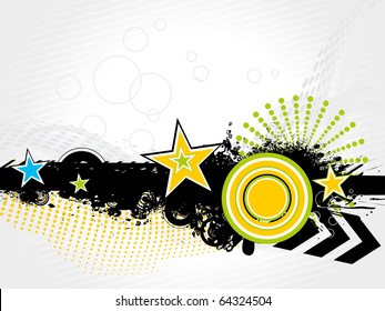 vector illustration of abstract retro background