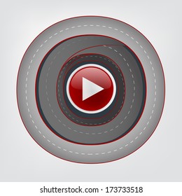 Vector illustration of Abstract road spyral